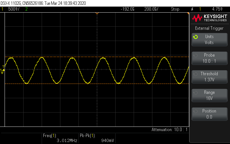 Sine 3MHz
